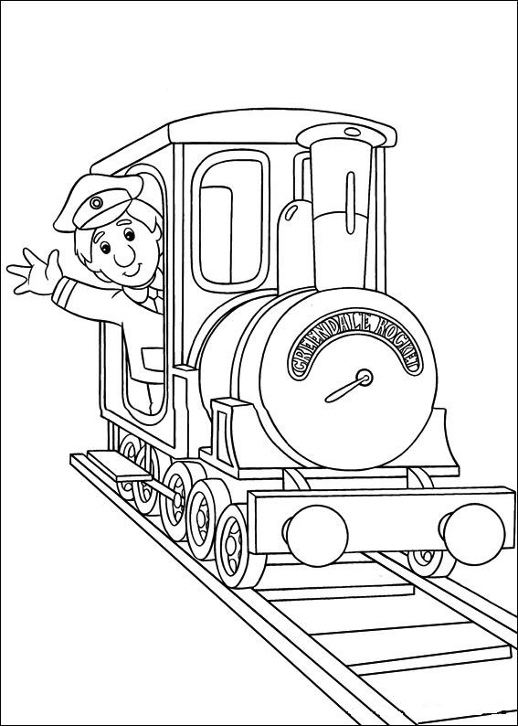 Postman pat coloring pages