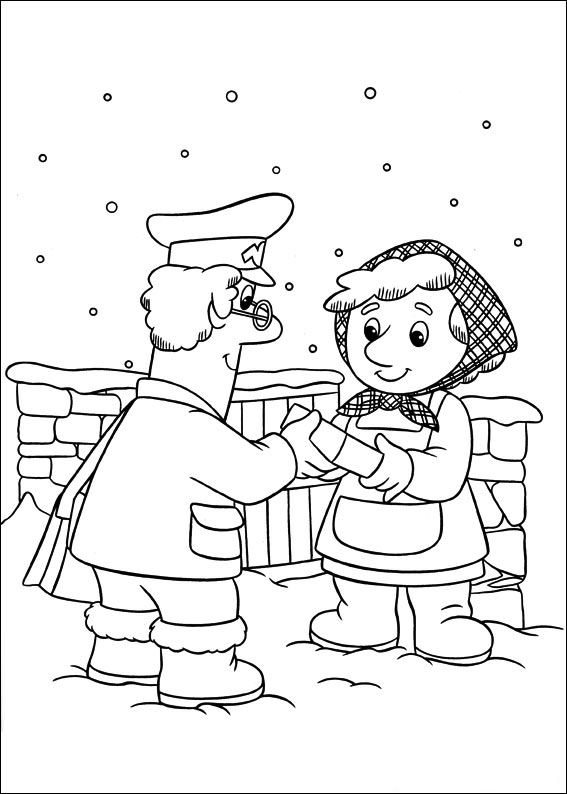 Postman pat coloring pages