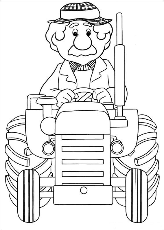 Postman pat coloring pages