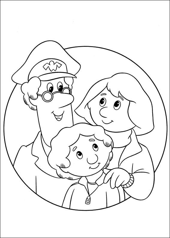 Postman pat coloring pages