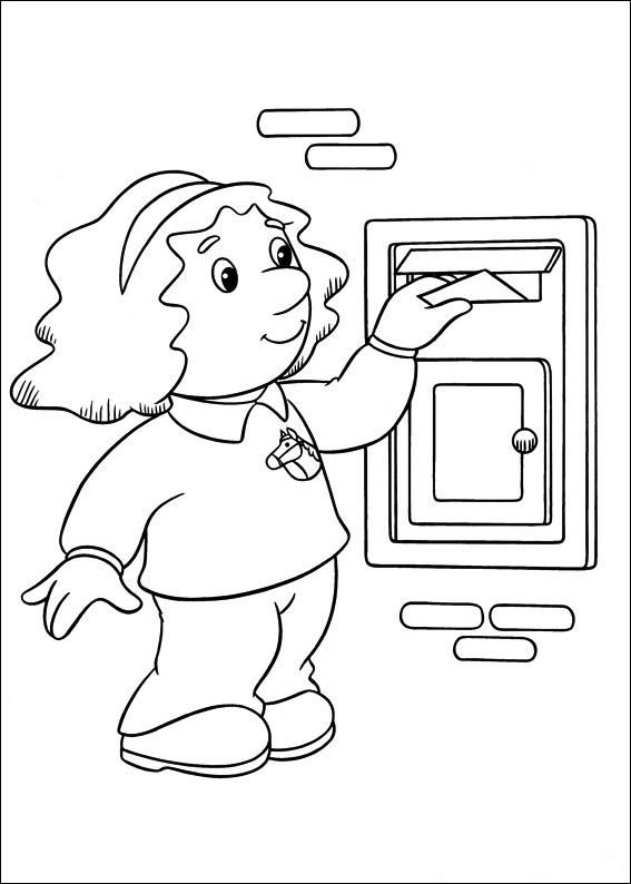 Postman pat coloring pages