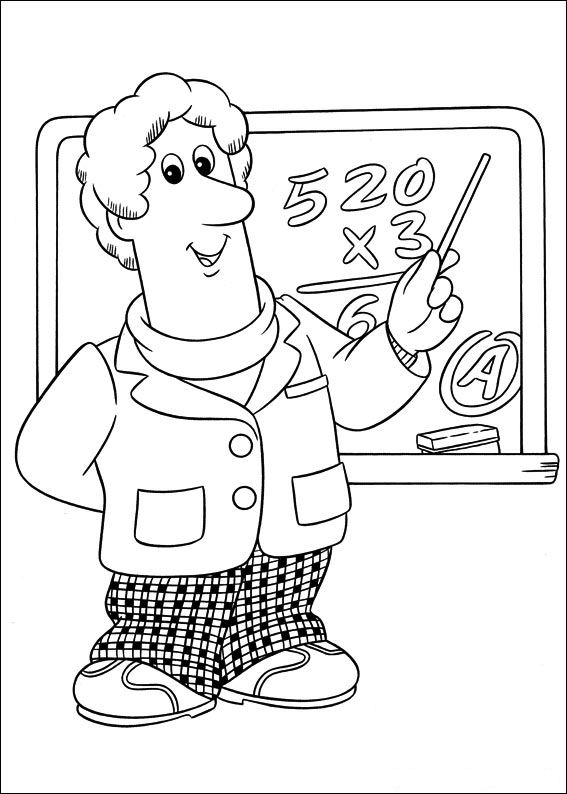 Postman pat coloring pages