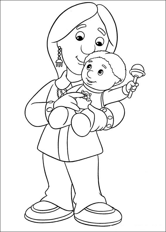 Postman pat coloring pages