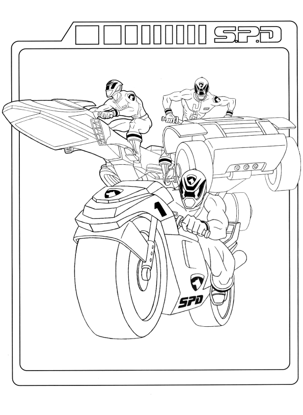 Power rangers coloring pages