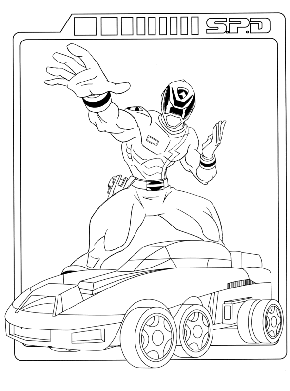 Power rangers coloring pages