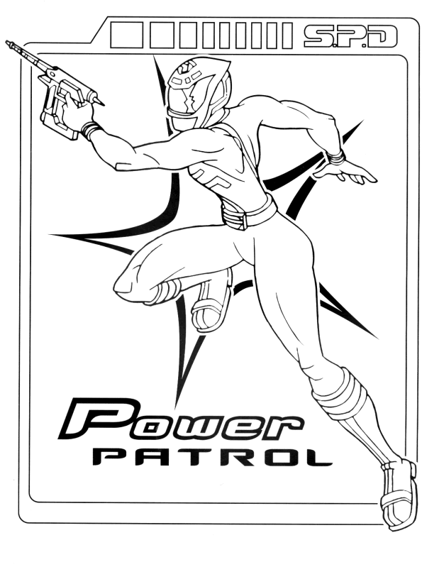 Power rangers coloring pages