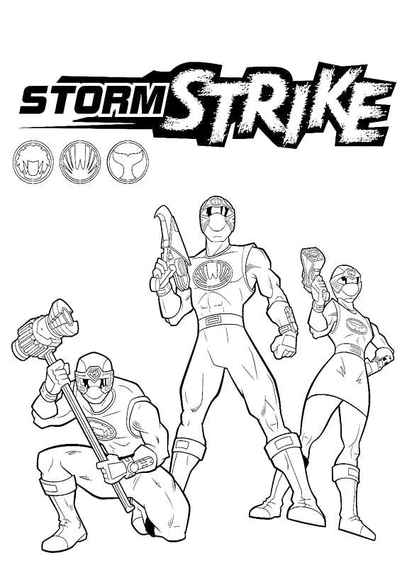 Power rangers coloring pages