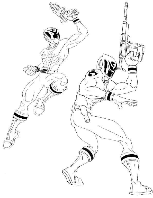 Power rangers coloring pages