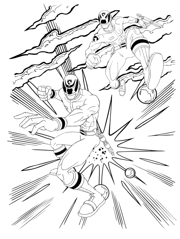 Power rangers coloring pages