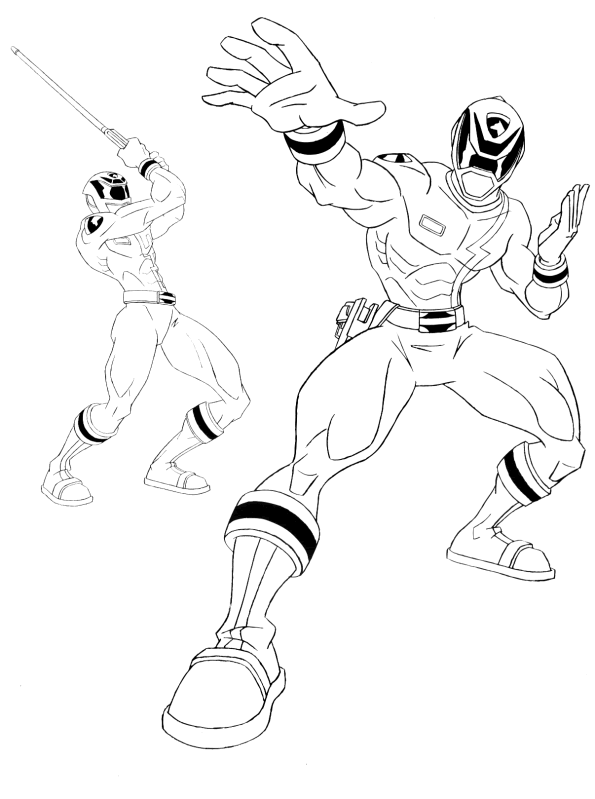 Power rangers coloring pages