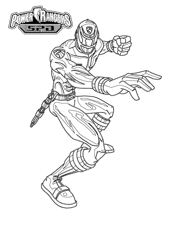 Power rangers coloring pages