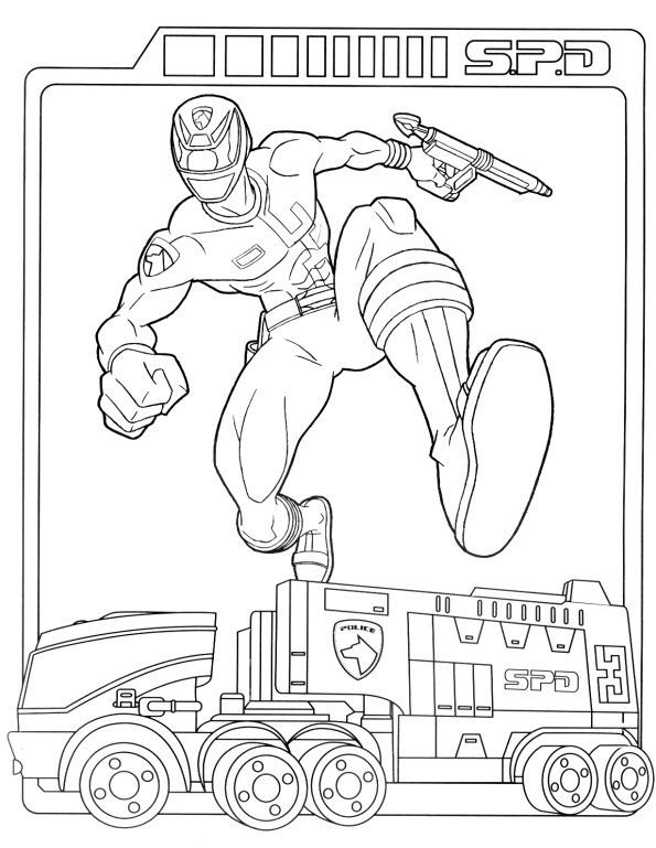 Power rangers coloring pages