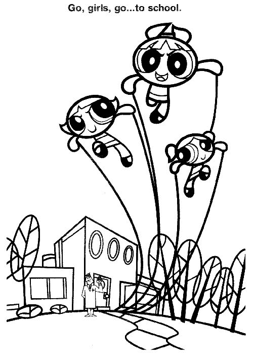 Powerpuff girls coloring pages