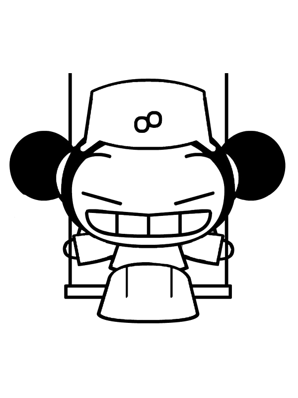 Pucca coloring pages