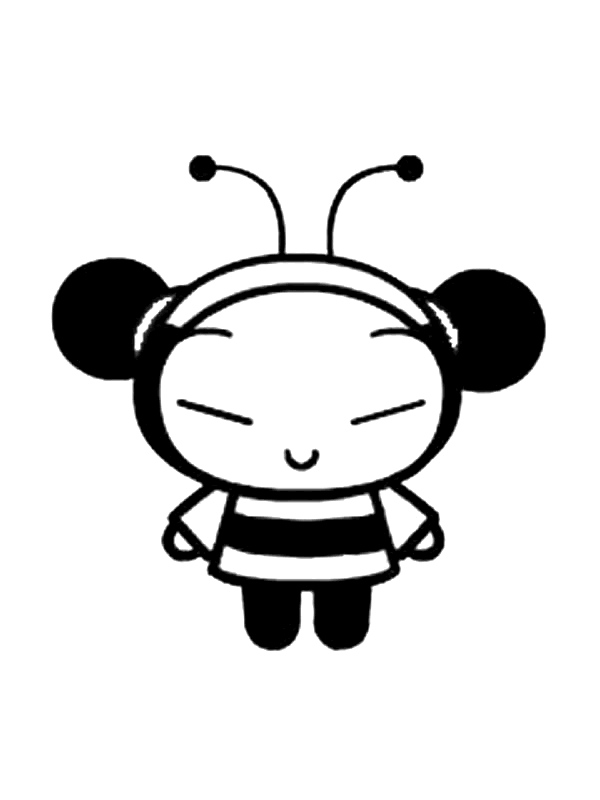 Pucca coloring pages