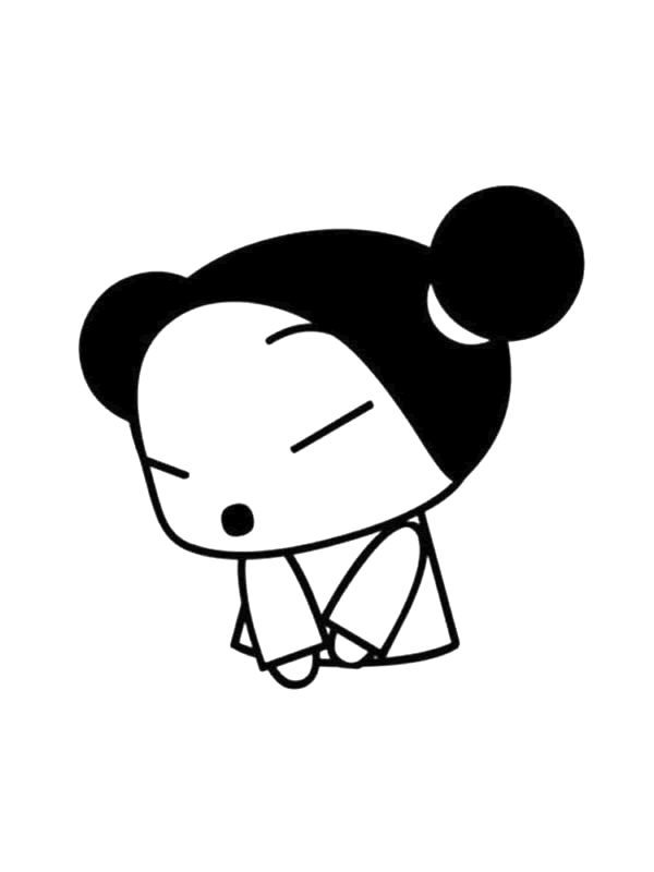 Pucca coloring pages