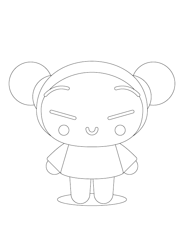 Pucca coloring pages