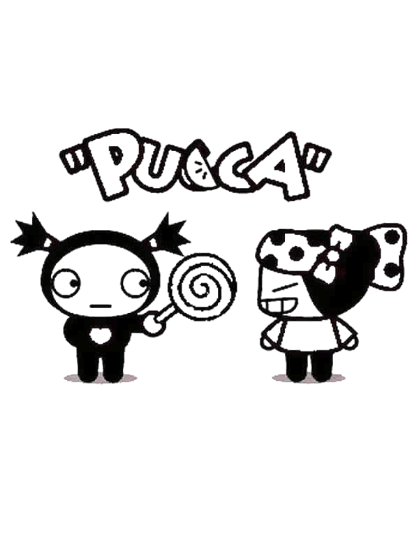 Pucca coloring pages