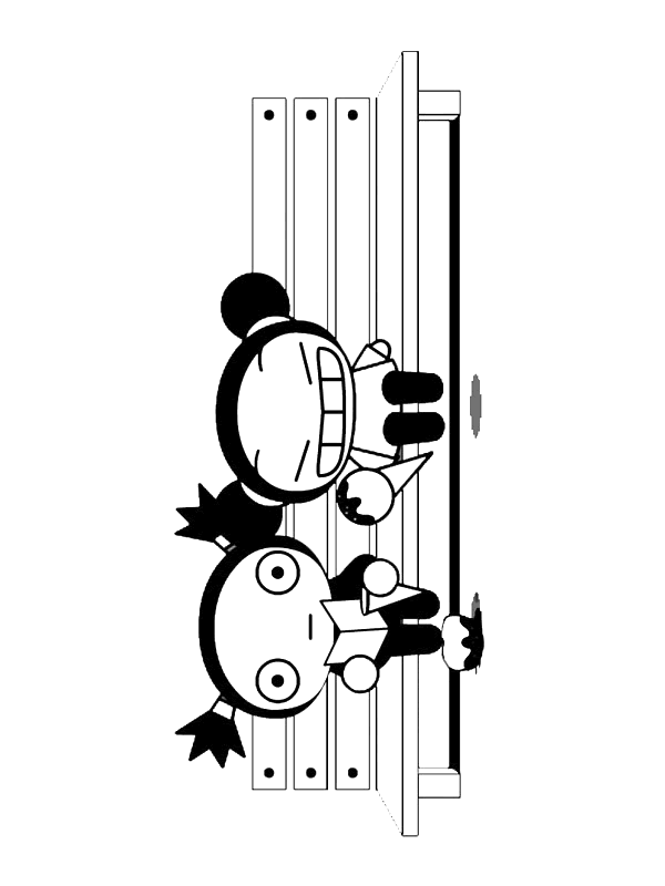 Pucca coloring pages