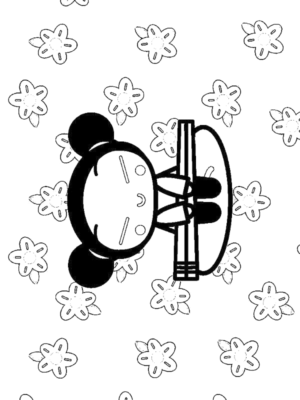 Pucca coloring pages