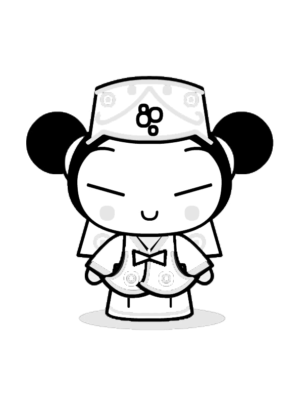 Pucca coloring pages