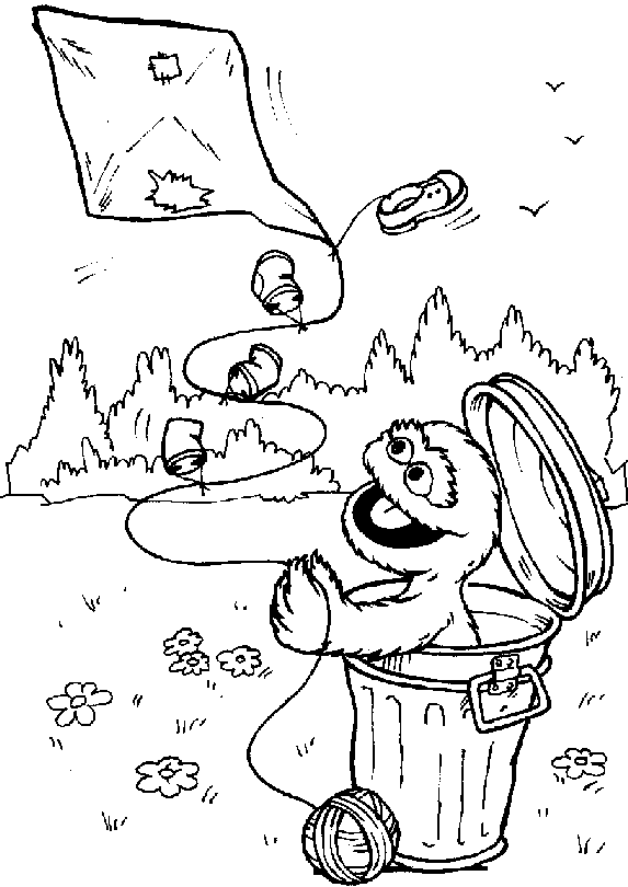 Sesamplanet coloring pages