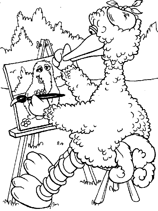 Sesamplanet coloring pages