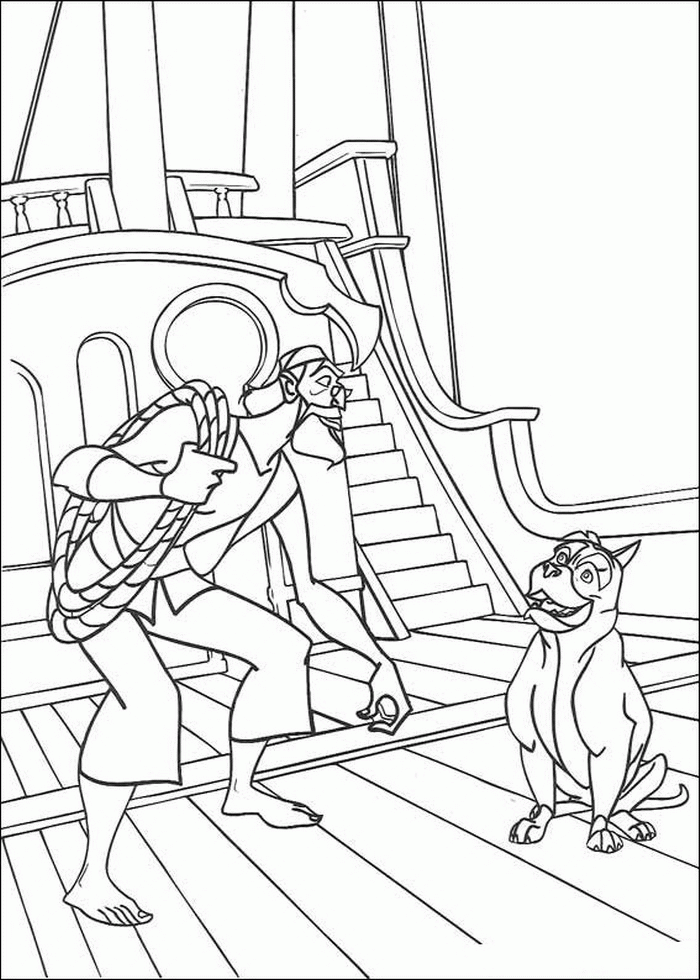 Sinbad the sailor coloring pages