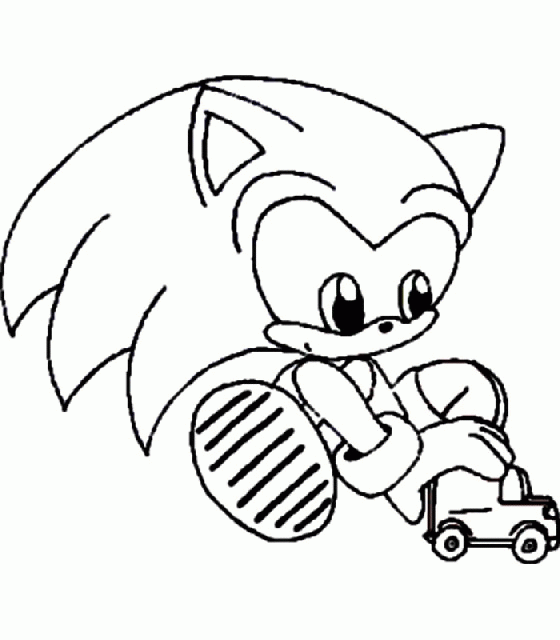 Sonic coloring pages