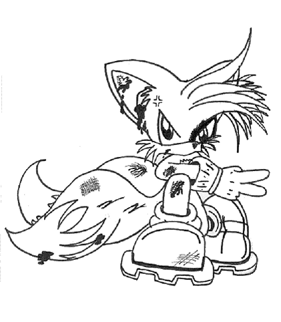 Sonic coloring pages