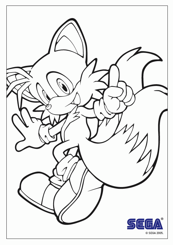 Sonic coloring pages