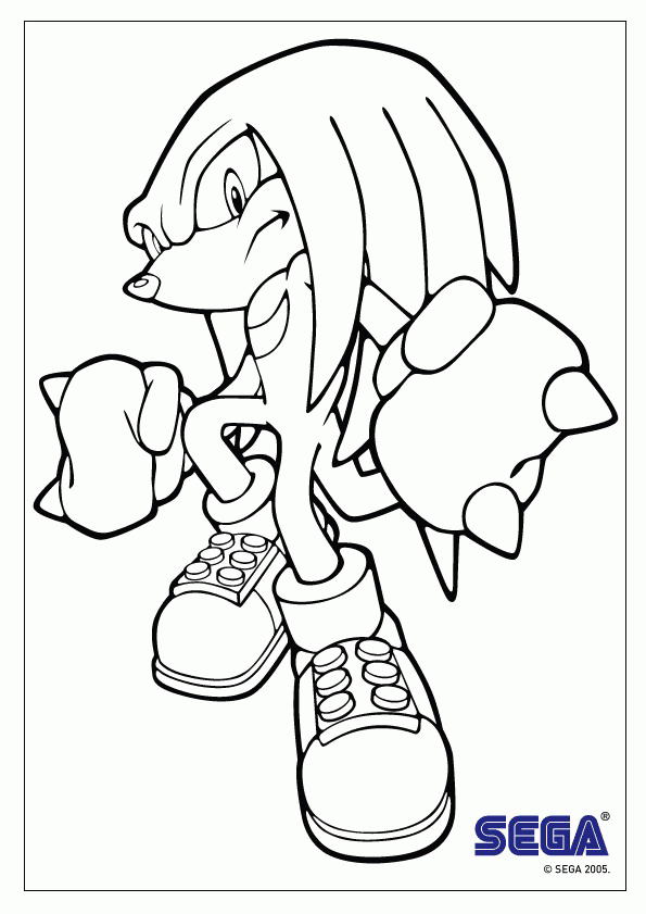 Sonic coloring pages