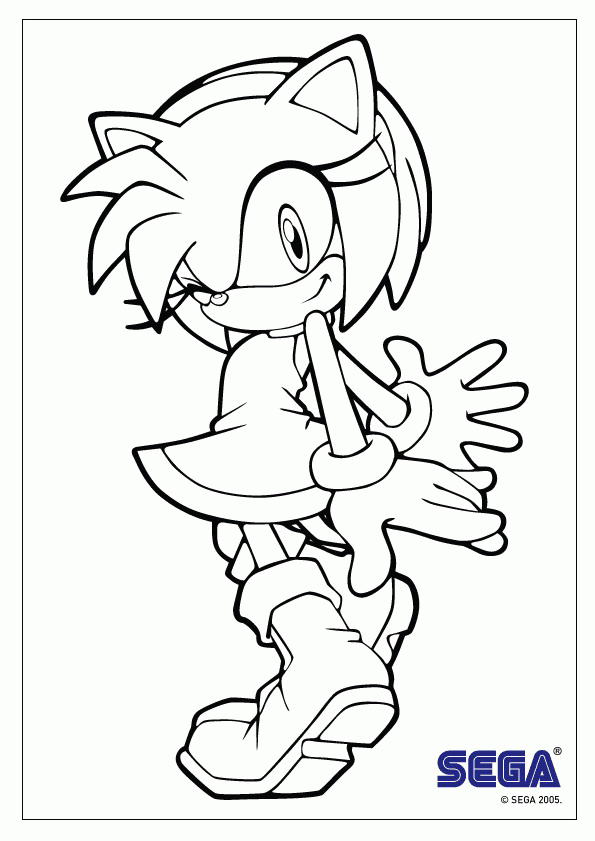 Sonic coloring pages