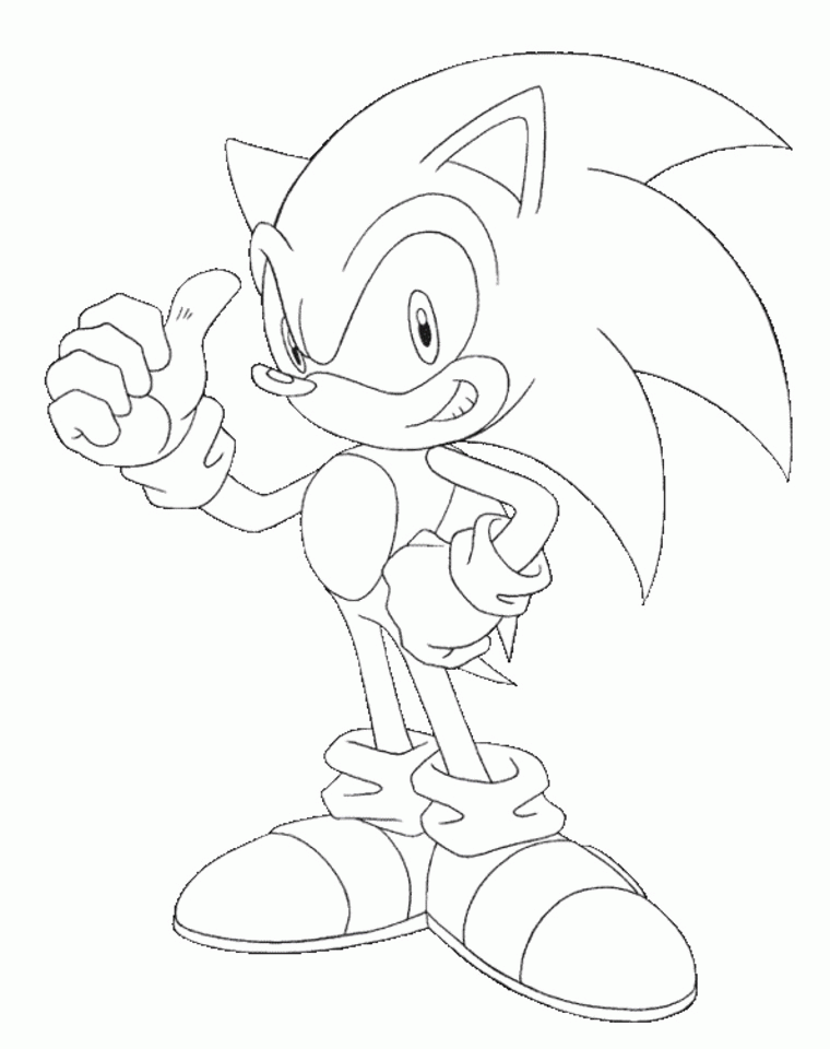 Sonic coloring pages