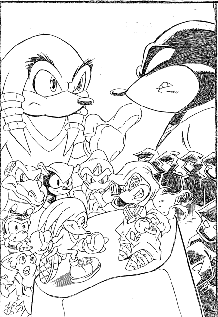 Sonic coloring pages