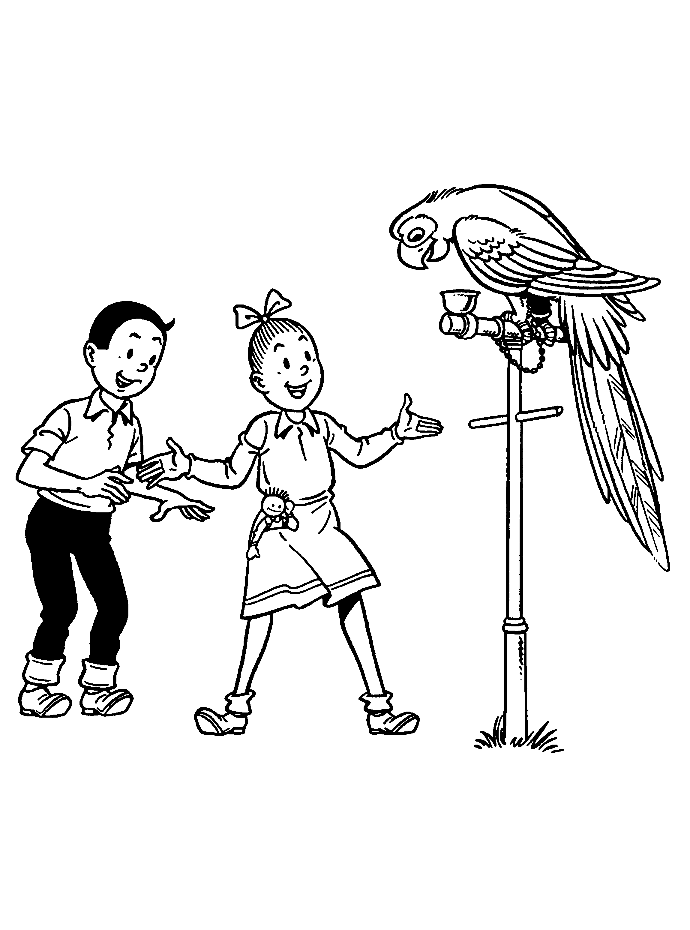 Spike and suzy coloring pages