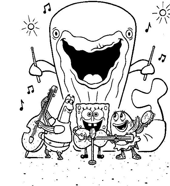 Spongebob squarepants coloring pages