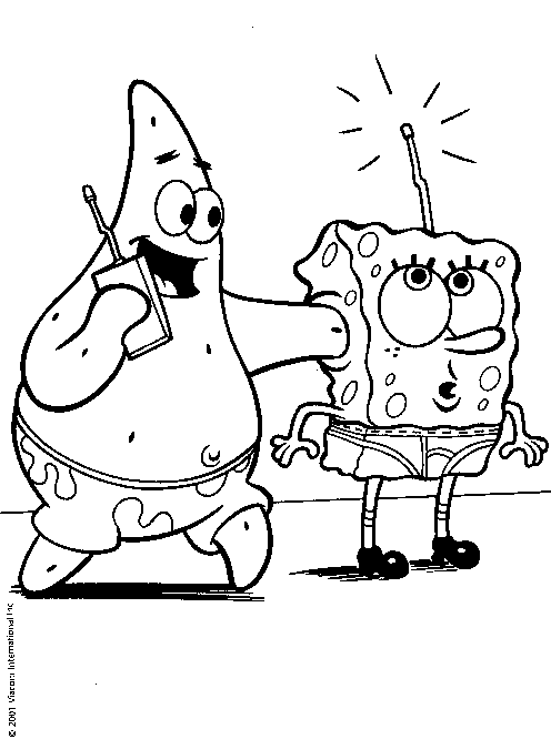 Spongebob squarepants coloring pages