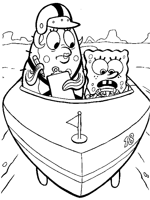 Spongebob squarepants coloring pages