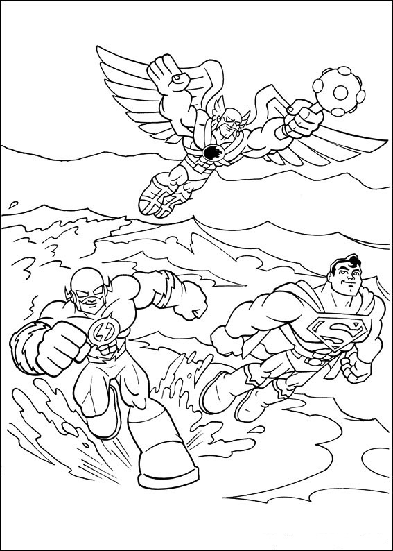 Superfriends coloring pages