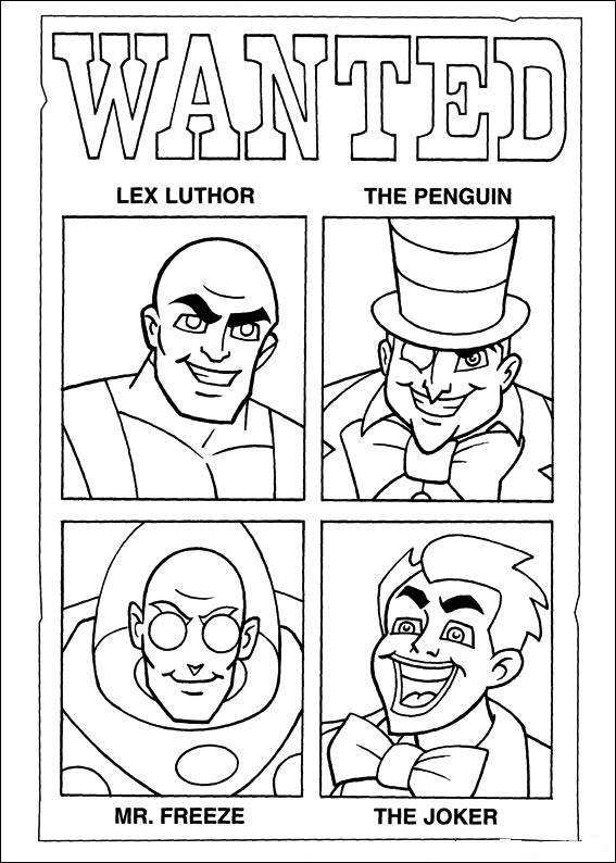 Superfriends coloring pages