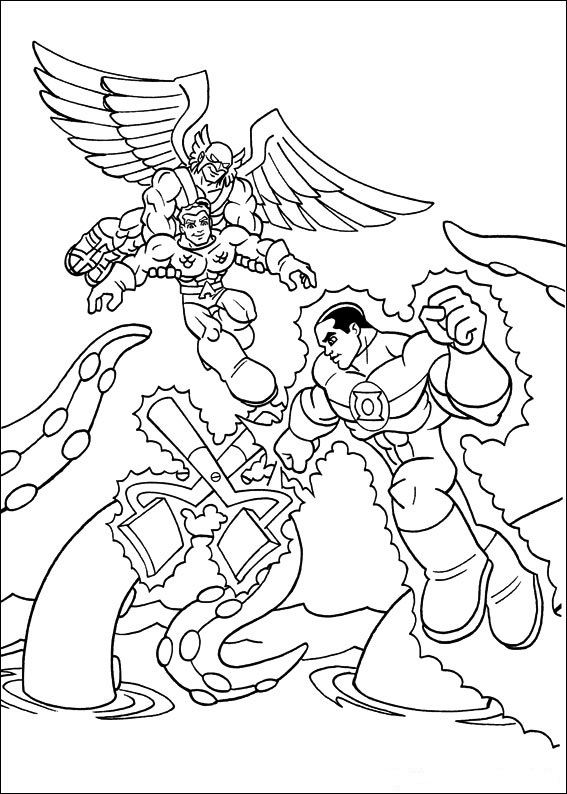 Superfriends coloring pages