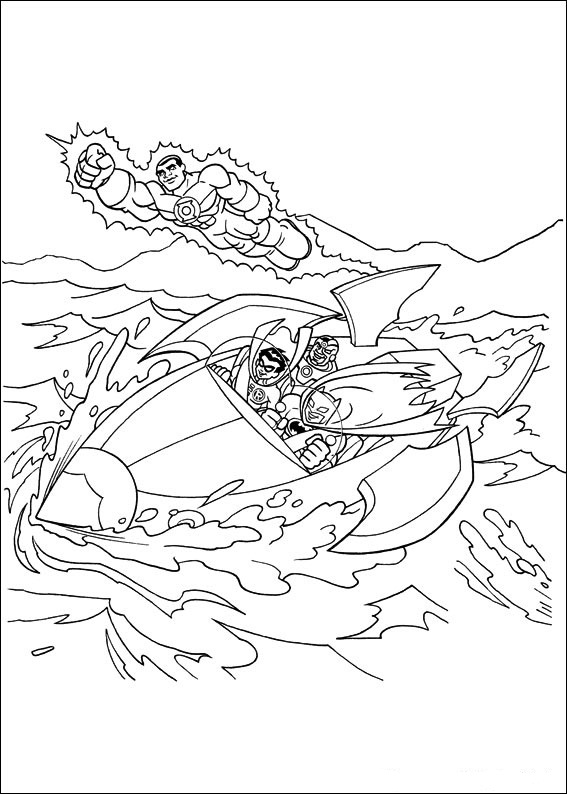 Superfriends coloring pages