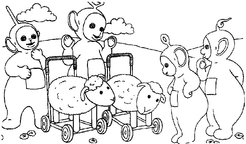 Teletubbies coloring pages