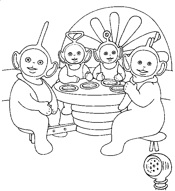 Teletubbies coloring pages