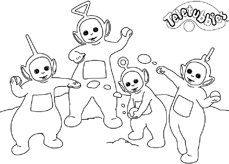 Teletubbies coloring pages