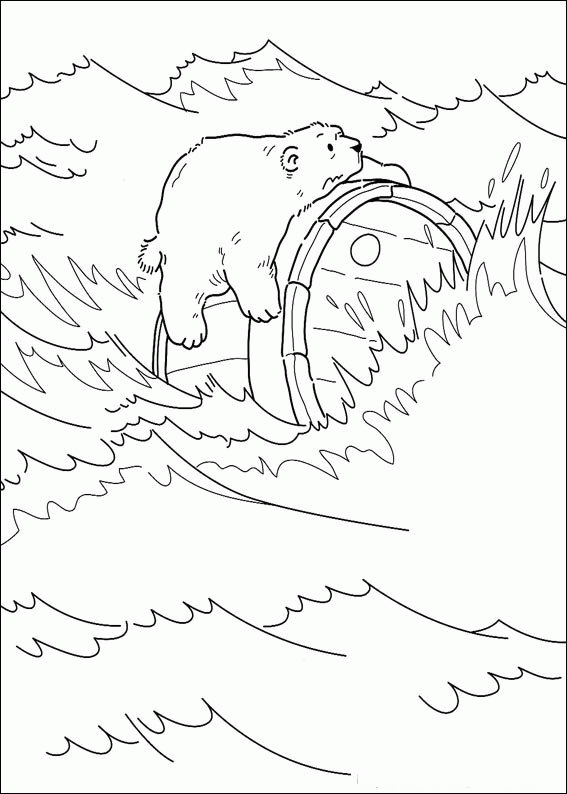 The little polar bear coloring pages