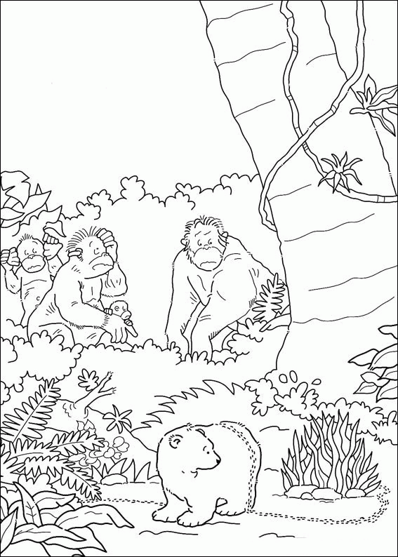 The little polar bear coloring pages