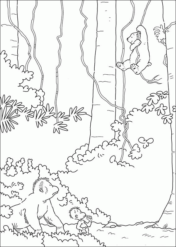 The little polar bear coloring pages