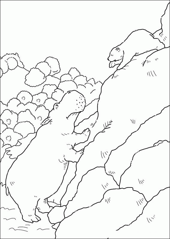 The little polar bear coloring pages